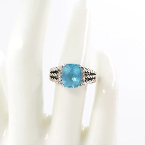 David Yurman Blue Topaz. - Picture 9 of 12